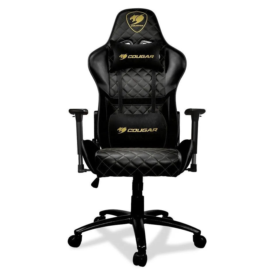 Gaming Chair Cougar Armor One Royal Black/Gold, User Max Load Up To 120Kg / Height 145-180Cm foto 1