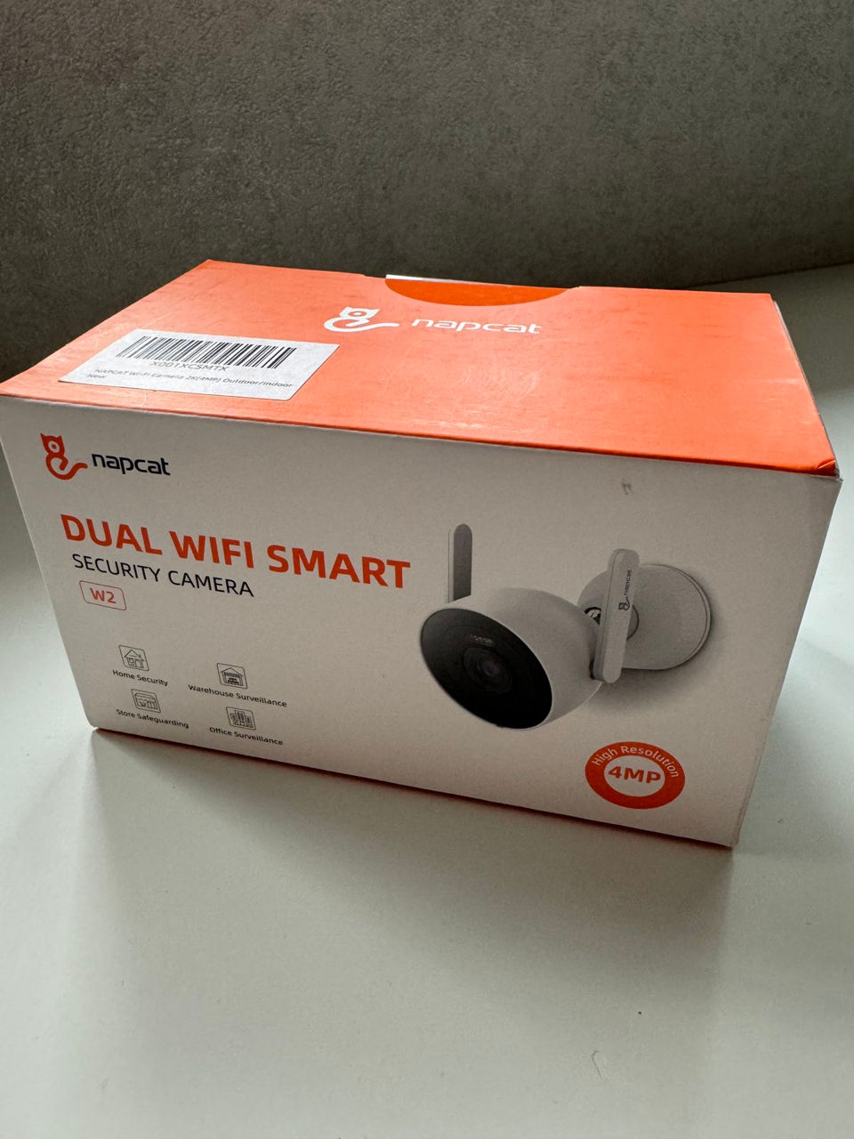 Cameră de securitate Napcat 4MP cu reflectoare, Camere WiFi pentru exterior pentru securitatea casei foto 7