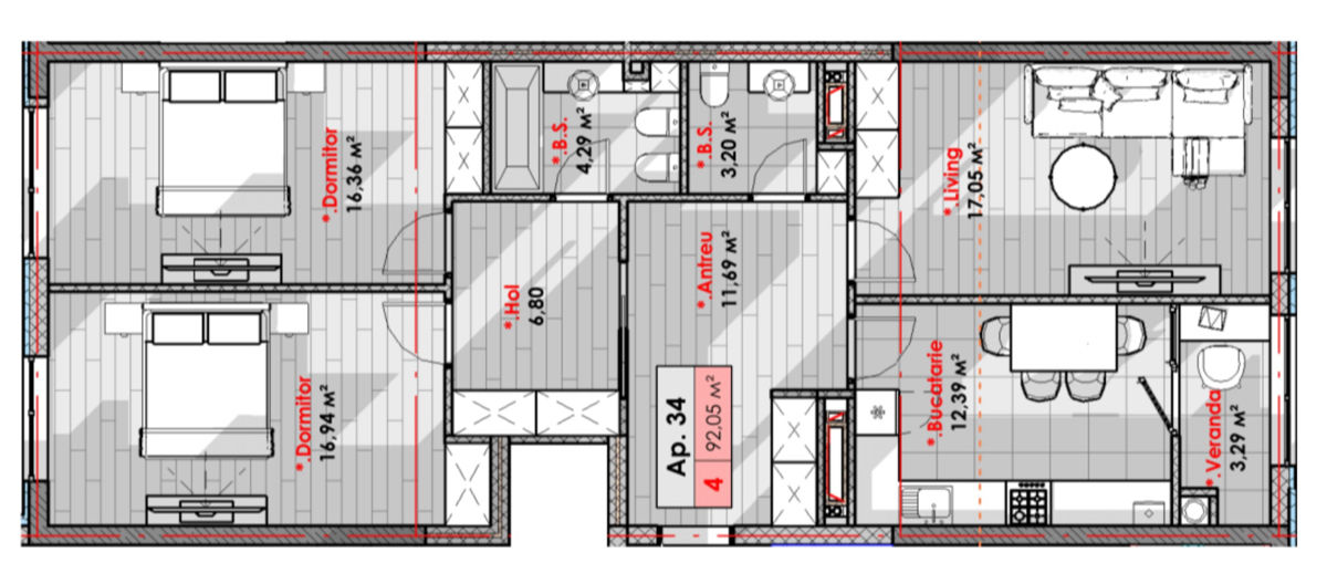 Apartament cu 2 camere, 78 m², Râșcani, Chișinău foto 9