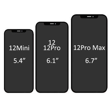 Display original iPhone 12 - 12 Mini - 12 Pro - 12 ProMax - 13 - 13 Pro - 13 Pro Max 14 pro -15 Pro foto 1