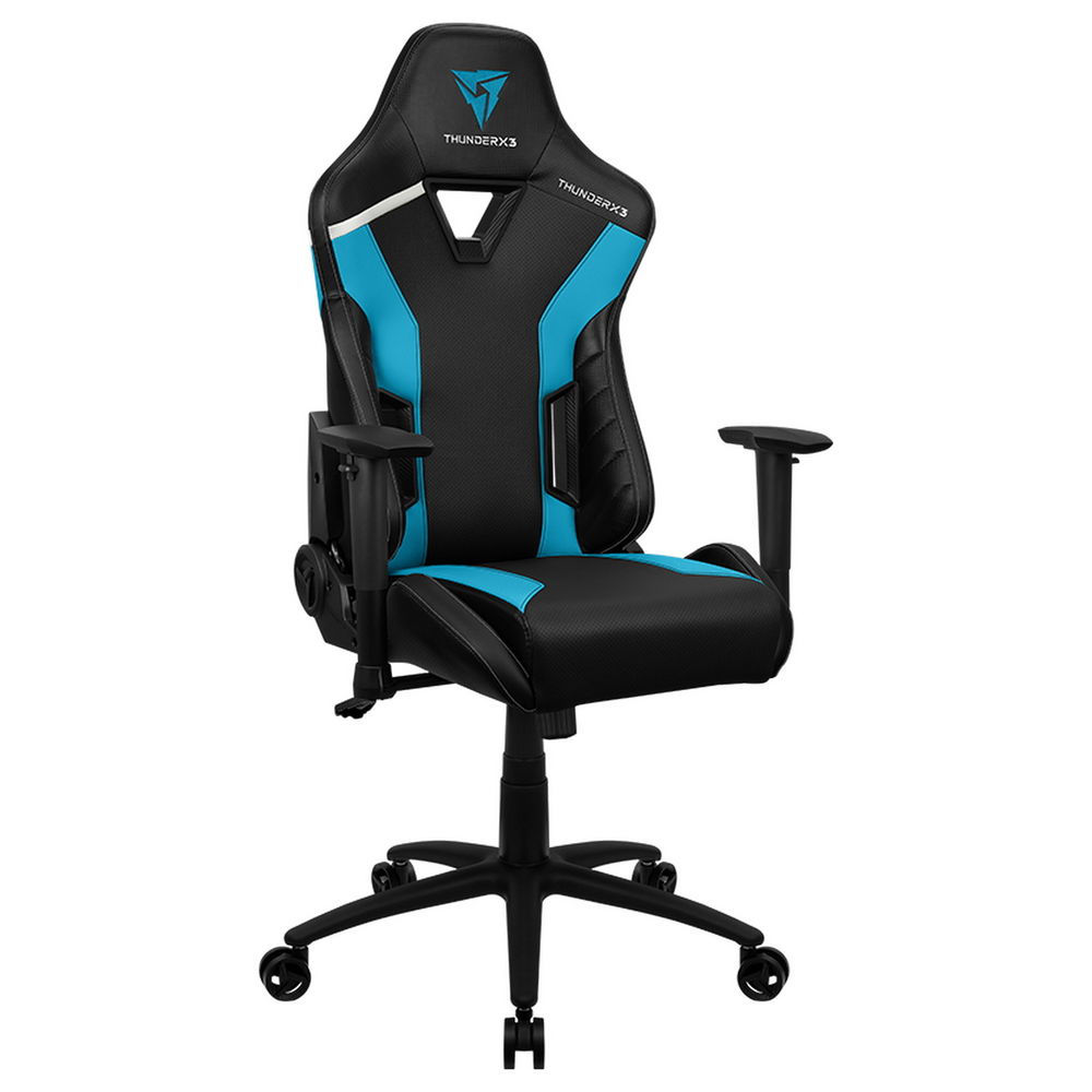 Gaming Chair Thunderx3 Tc3 Black/Azure Blue, User Max Load Up To 150Kg / Height 165-185Cm foto 3