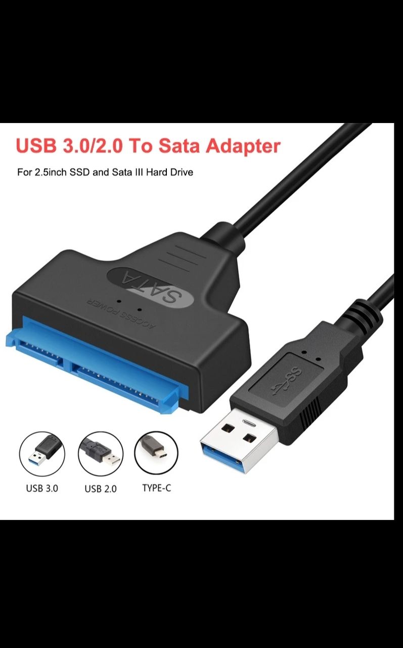 Переходник USB 3.0 к SATA III 2.5/3.5""Ssd/Hdd-140 -300 lei foto 7