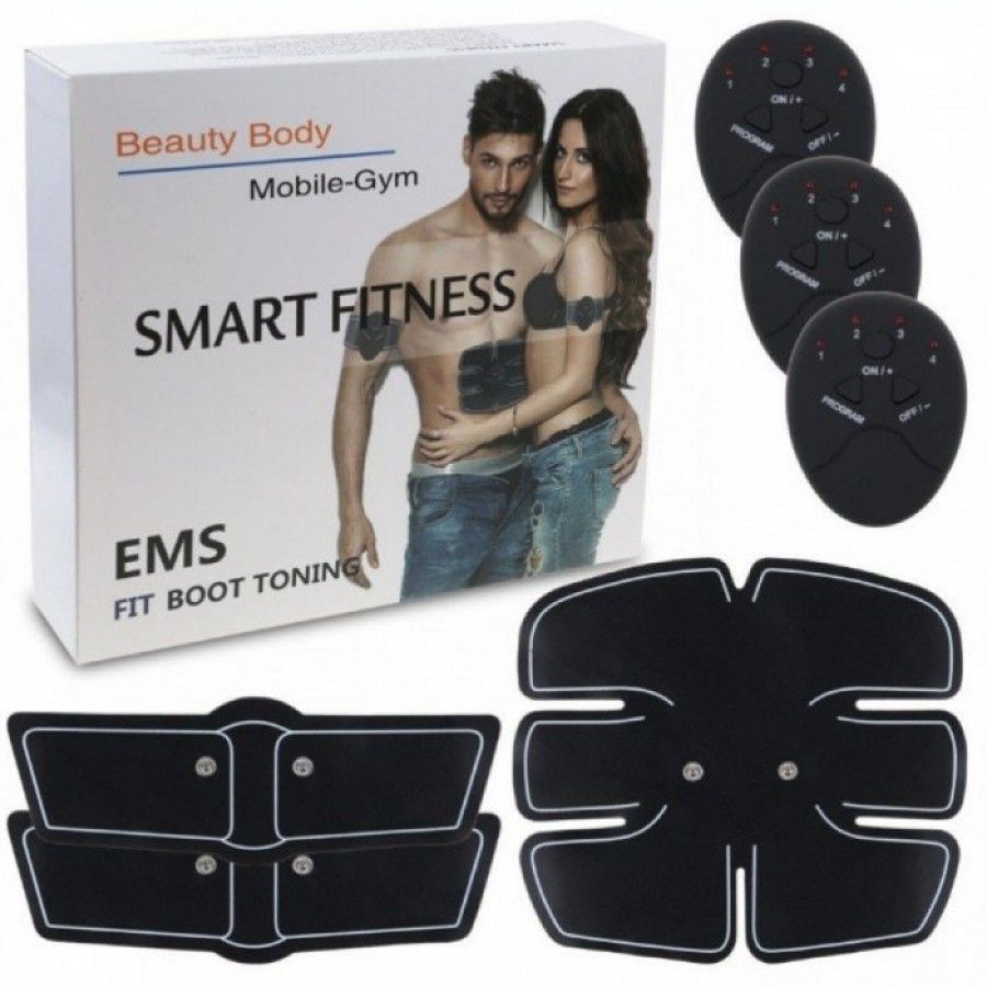 Set Six Pack aparat electrostimulare EMS 3 piese abdomen,maini,picioare foto 1