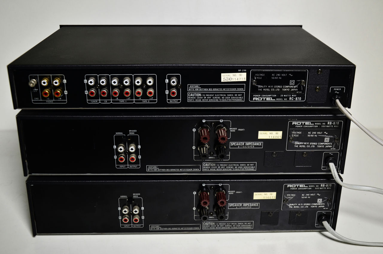 Rotel RC-870 + 2 * RB-870 фото 9