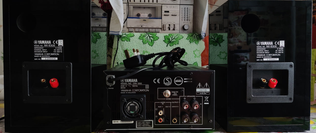 High quality HI-FI components Yamaha CRX-550 DAB Speakers Yamaha NX-E300 foto 12