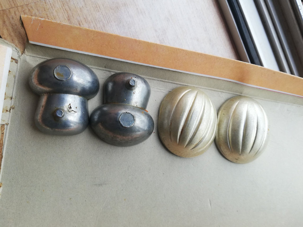 Формочки для выпечки СССР орешки и грибочки