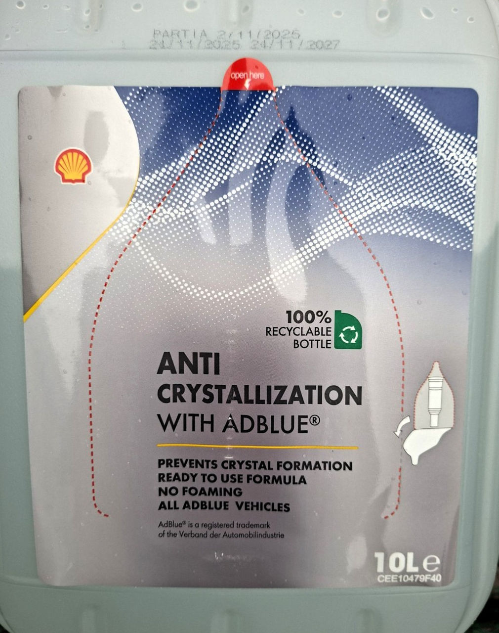 Shell Anti-Crystallization AdBlue 10L