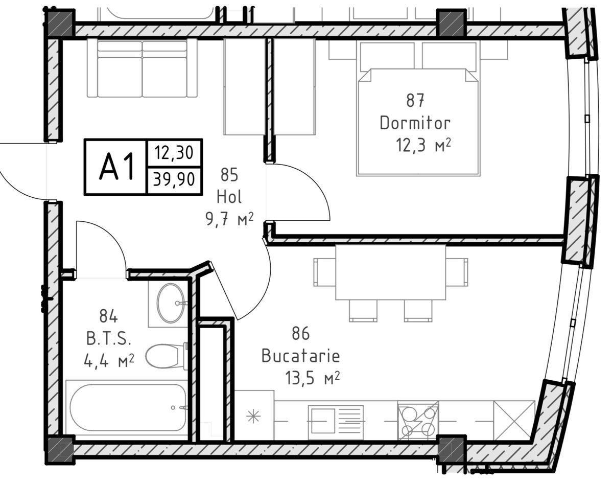 Apartament cu 1 cameră,  Periferie,  Ialoveni foto 4