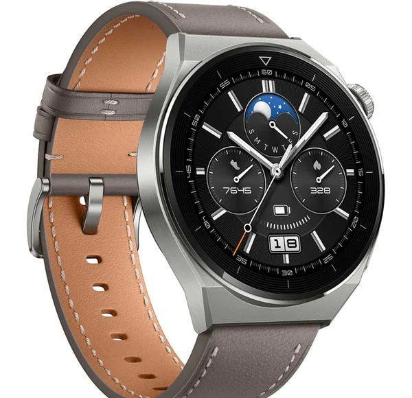 Smartwatch Huawei Watch Gt Pro Titanium Mm Android Ios Gray Leather Strap