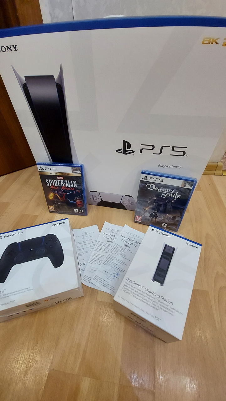 Приставка sony PS5 Disc Edition 1216А Slim Pro Подписка Ps Plus Extra Deluxe EA Play abonament foto 15