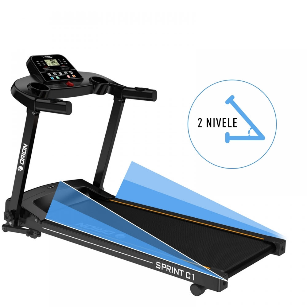 Banda De Alergat Electrica Orion Sprint C1,  Bluetooth Fitshow/kinomap/zwift Viteza Maxima 12 Km/h foto 2