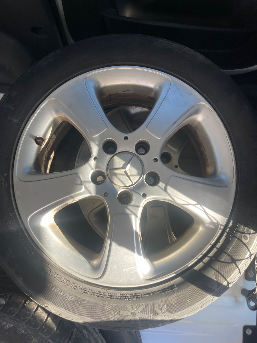 Discuri originale Mercedes 5x112 R16 cu cauciucuri 195/55 R16 foto 2