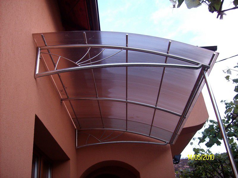 Перила ,  kозырьки из нержавейки    !!!  balustrade din inox si sticla , porti , garduri din inox foto 1