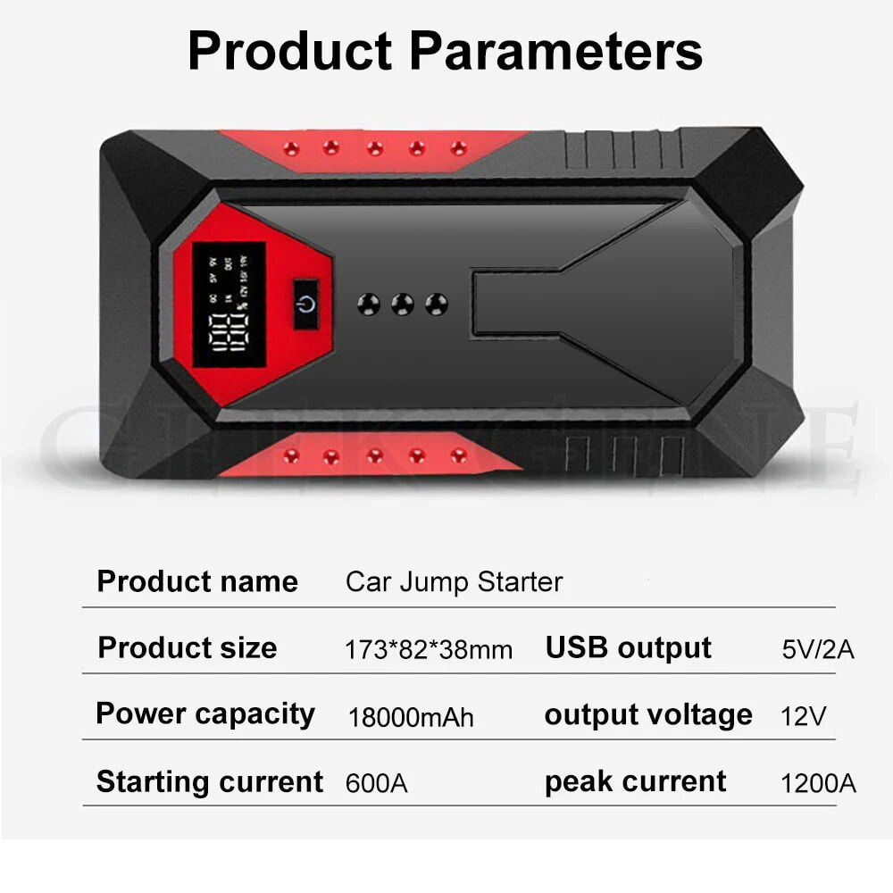 Starter auto multifunctional, Jump Starter, Power Bank, 18000 mAh 12V foto 8