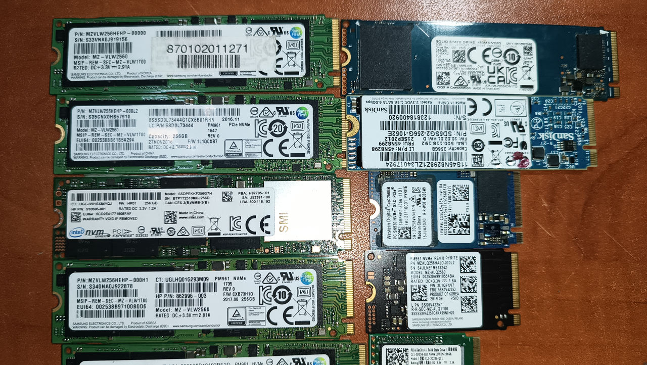 SSD,M2/NVMe 120 Gb, 256 Gb, 480 Gb, 1 Tb, 2 Tb foto 5