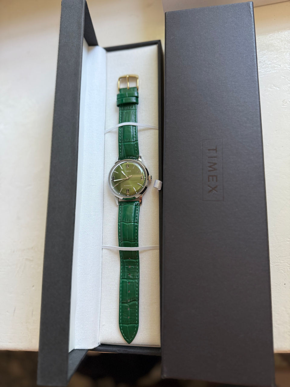 Timex Marlin Green Dial Automatic Mechanical Watch Часы Ceas RRP 250 Euro фото 2