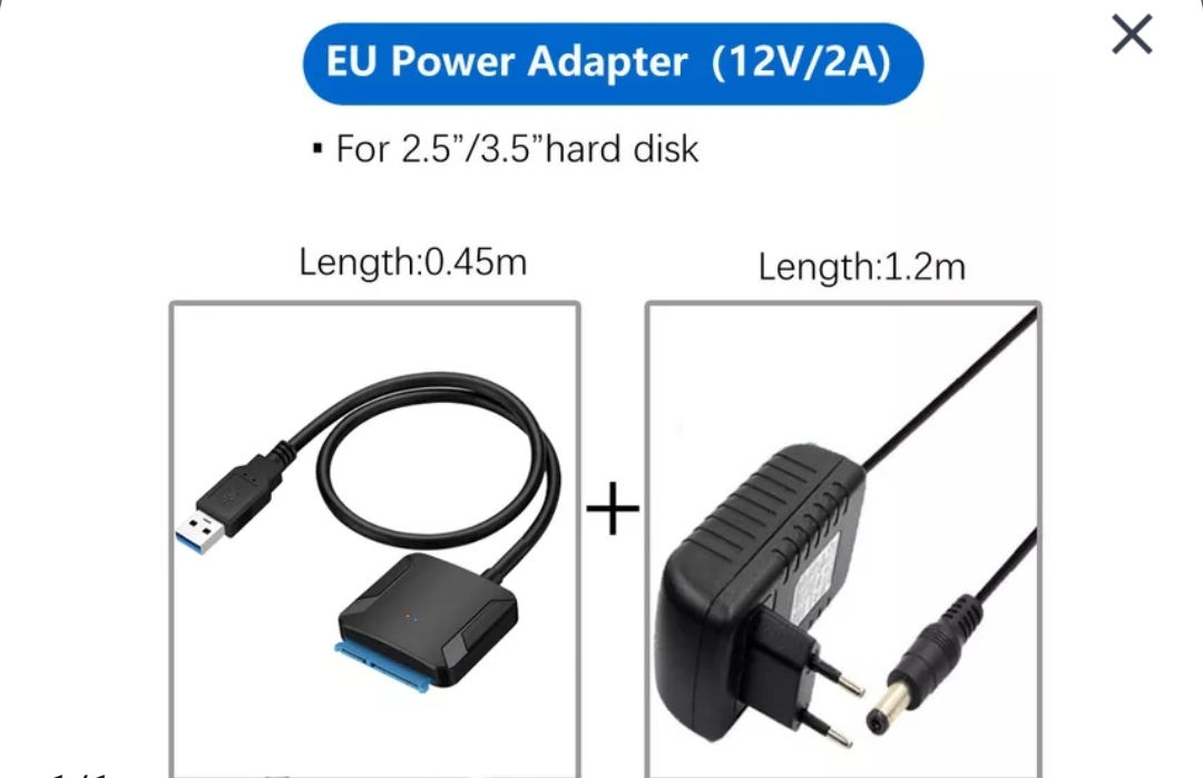 Переходник USB 3.0 к SATA III 2.5/3.5""Ssd/Hdd-140 -300 lei foto 4