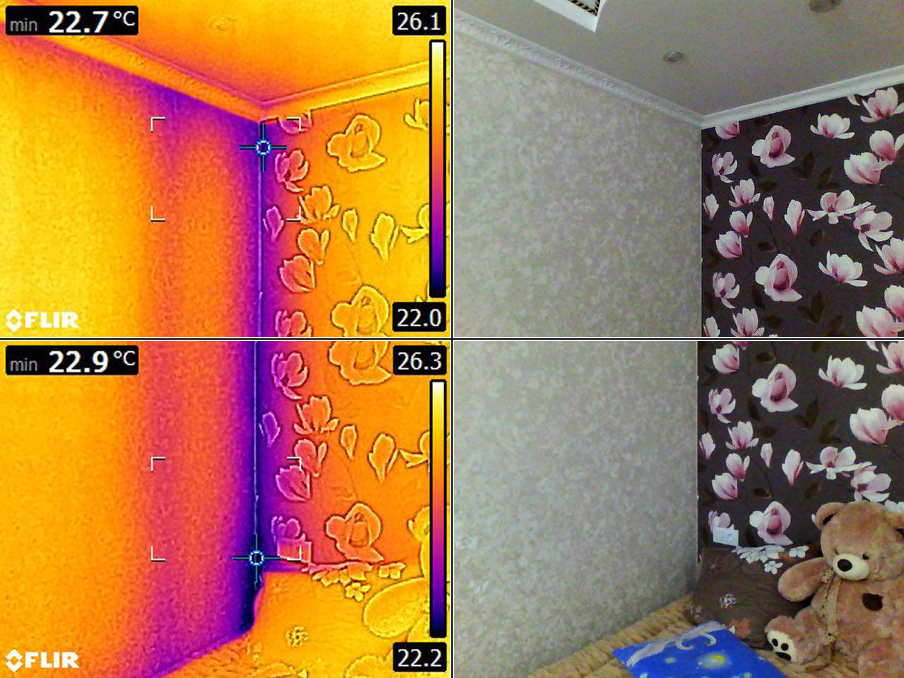 Scanare termografica cu ajutorul camerei cu termoviziune FLIR foto 1