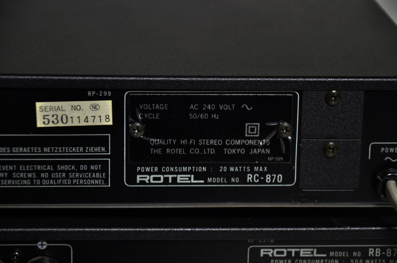 Rotel RC-870 + 2 * RB-870 фото 7
