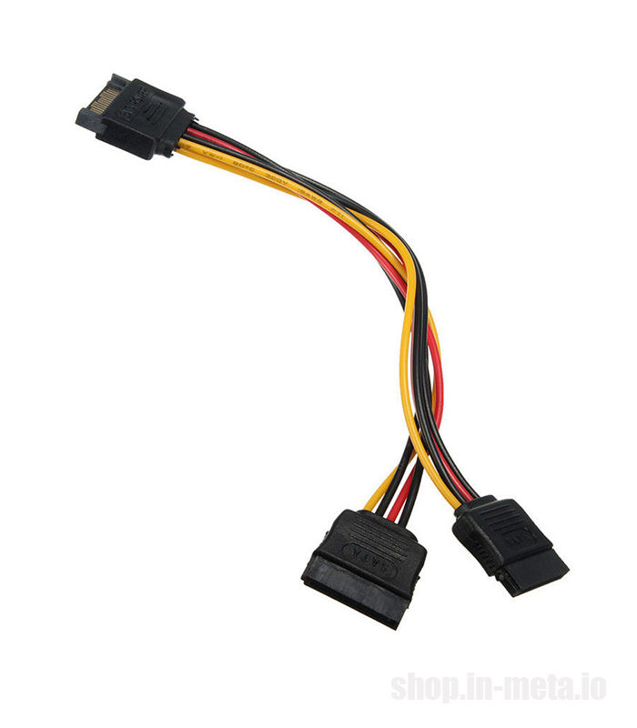 Id-172: SATA Male To 2 Female Connector SATA 1 to 2 - Тройник SATA на 2 х SATA коннектор Переходник foto 1