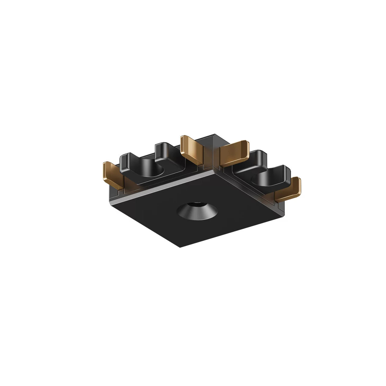 TR/EU-5211-BK Conector colț pentru șina magnetica Ultra-Slim Air, negru foto 0