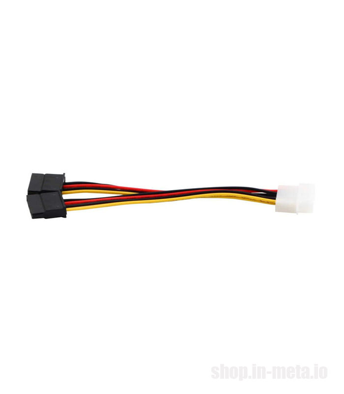 PSU Power Adapter 4pin IDE Molex Male to 2 SATA (Dual SATA) 15 Pin Female foto 3