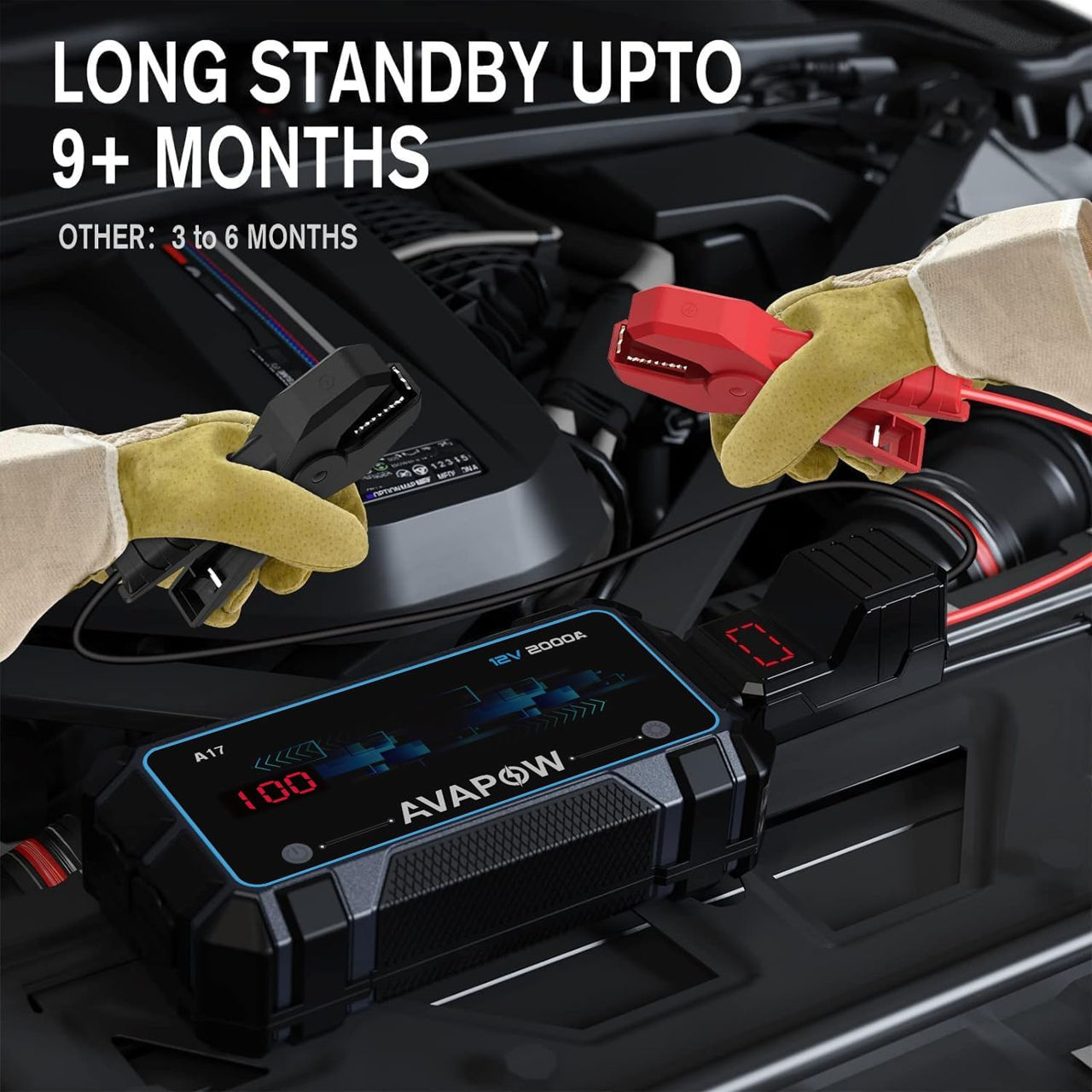 Booster, Пусковое устройство, Jump Starter 2000 ампер с пауэрбанком фото 4