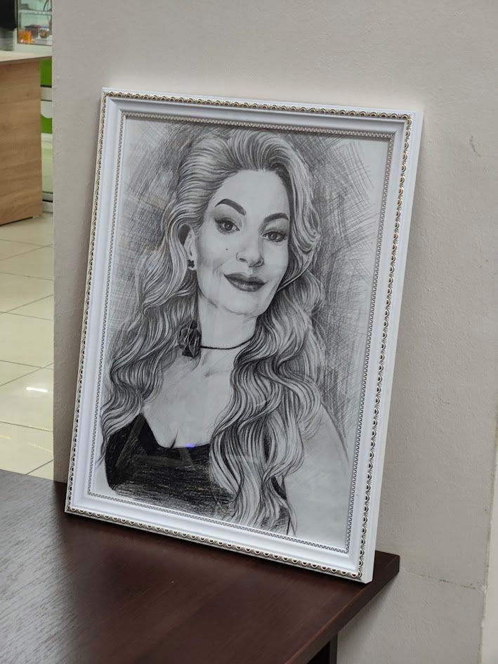 Portrete în creion simplu (grafit), orice format, cu ramă. Păstrează amintirile dragi! foto 9