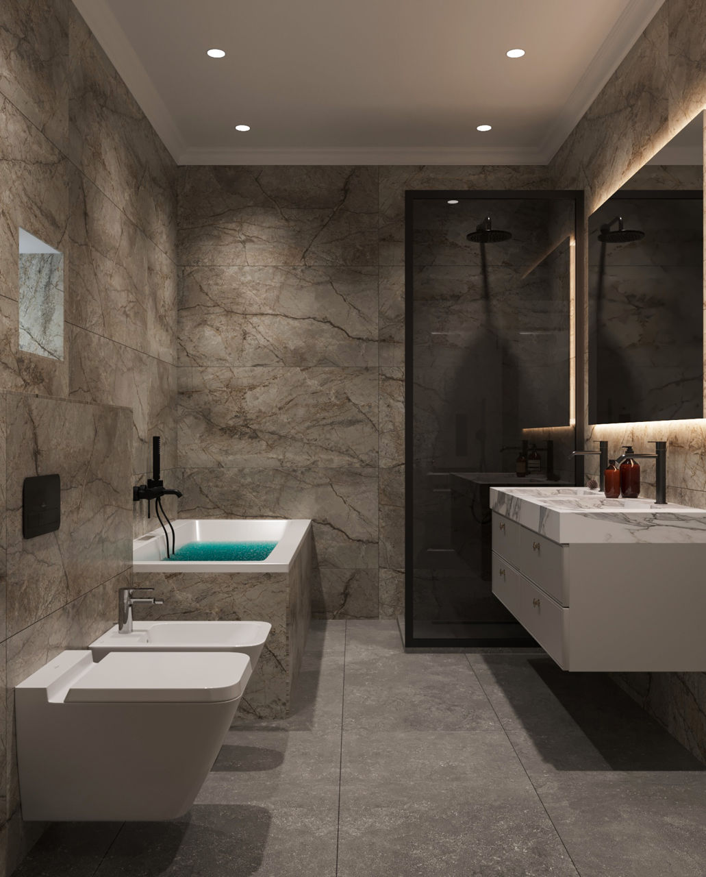 Design interior/stil neoclasic/ Parter /112m2/apartament cu 3 dormitoare/construcții/ 3D/ proiecte foto 16