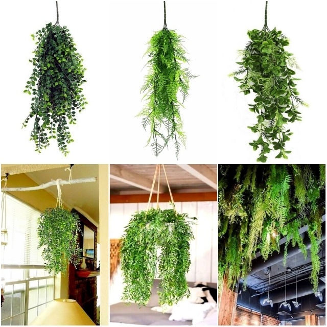 Panouri/garduri verzi decorative cu frunze artificiale. foto 4