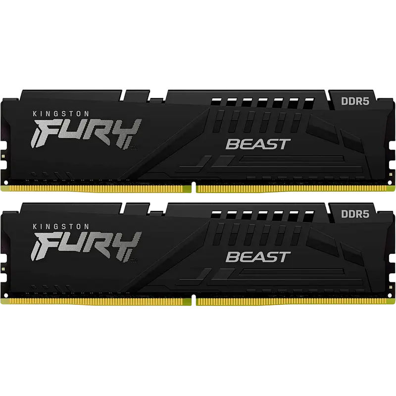 Оперативная память Kingston Fury Beast 16GB (2x8GB) DDR5 5200MHz фото 1