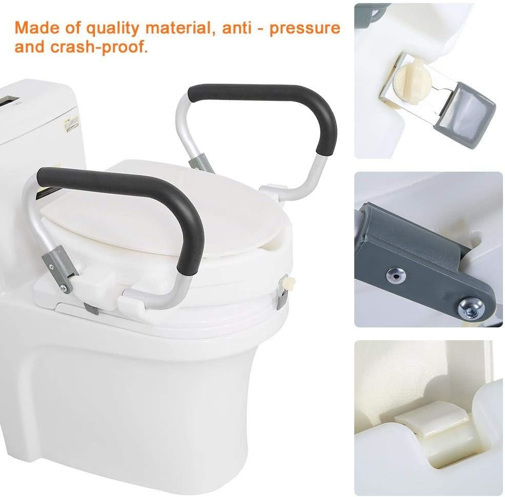 Inaltator WC cu manere si capac Насадка для унитаза с ручками и крышкой foto 2