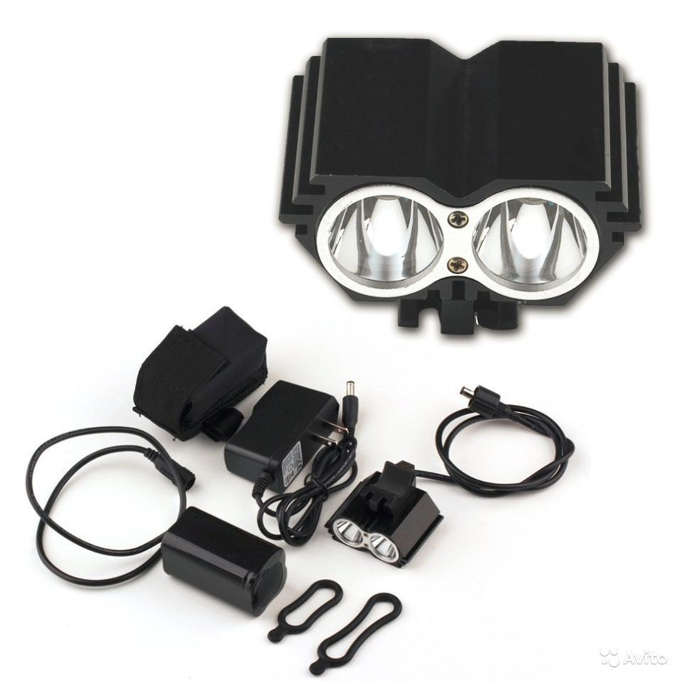 Фара велосипедная "Сова" 2*700lm cree XML-U2 Светодиод Cree XM-L2 (T6 ...