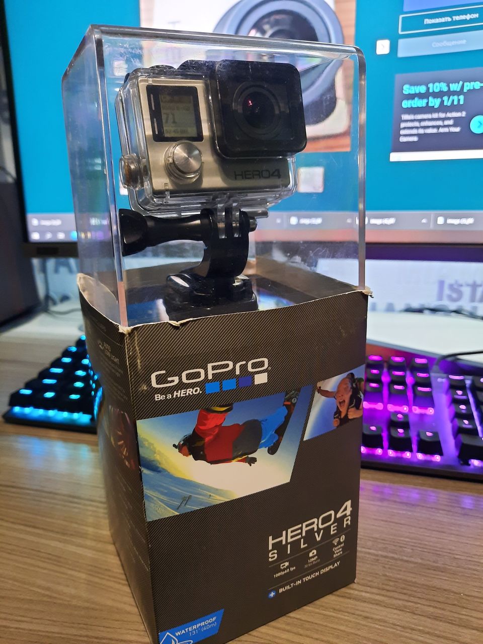 Продам экшн-камеру GoPro Hero 4 Silver Edition