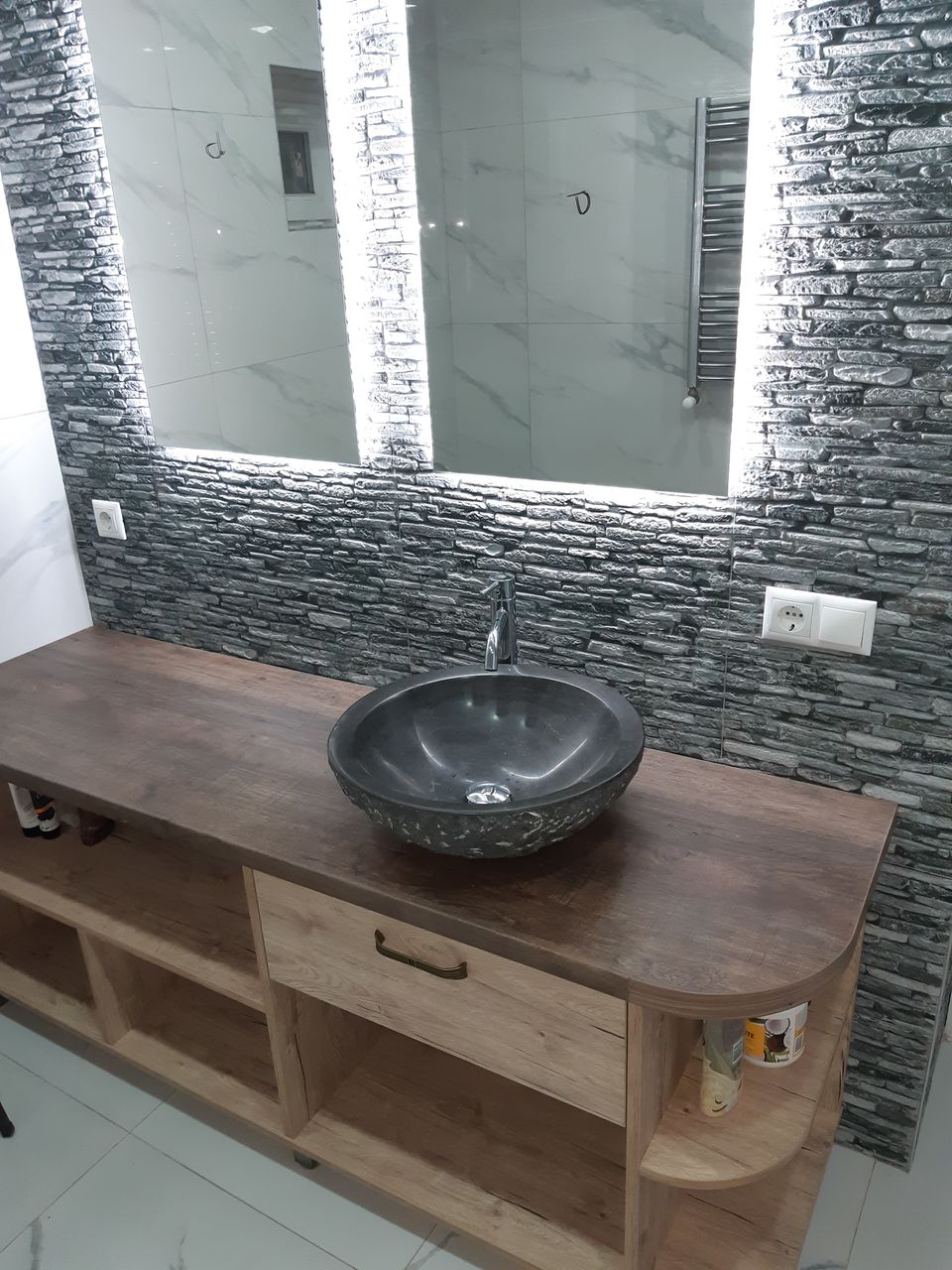 Reparatie la baie ремонт ванной комнаты foto 6