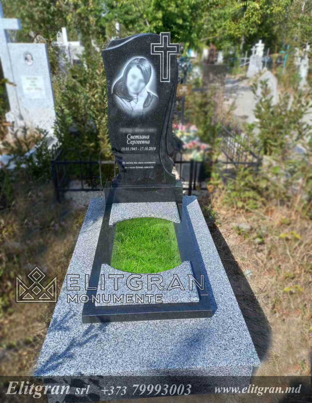 Monumente funerare din granit pret, Chișinău și Moldova, preturi reduse la minim, simple si ieftine. foto 4