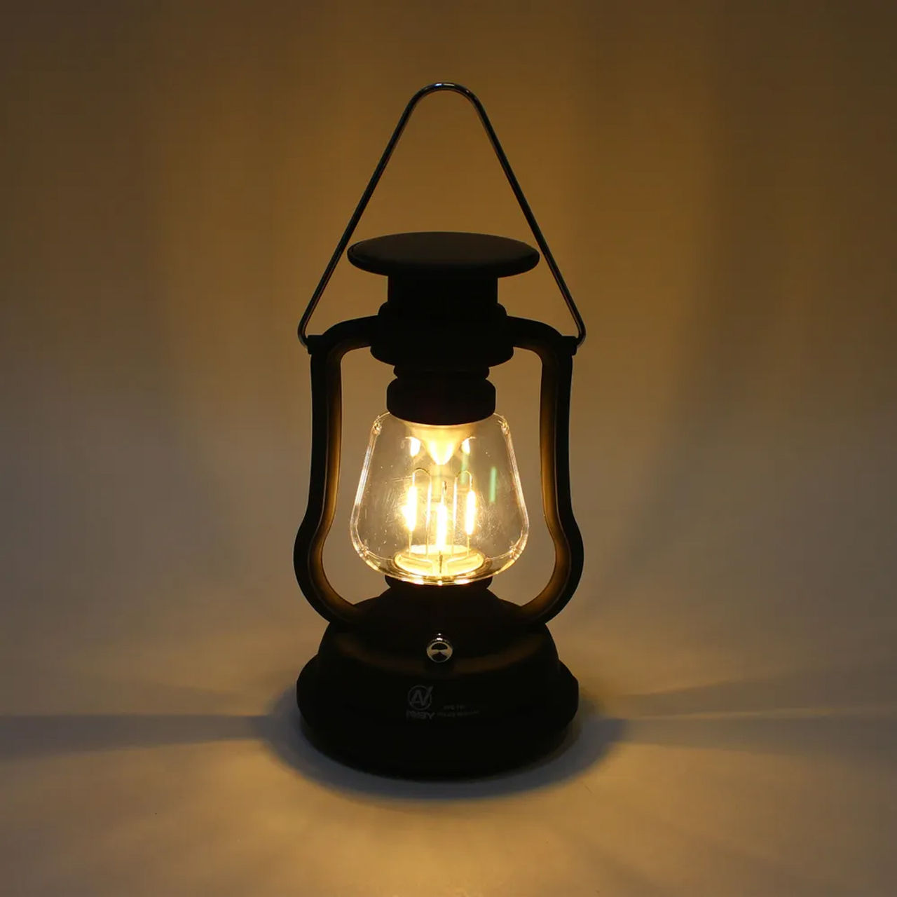 Lanternă LED vintage cu panou solar și posibilitate de încărcare manuală foto 4