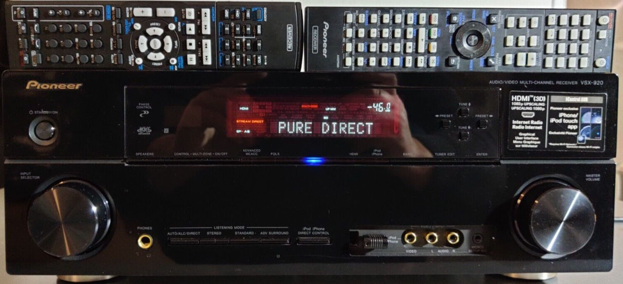 Quality Receiver Pioneer VSX-920 7x140 watt, hdmi, usb/iPod, internet radio, pure direct, zone 2 foto 1