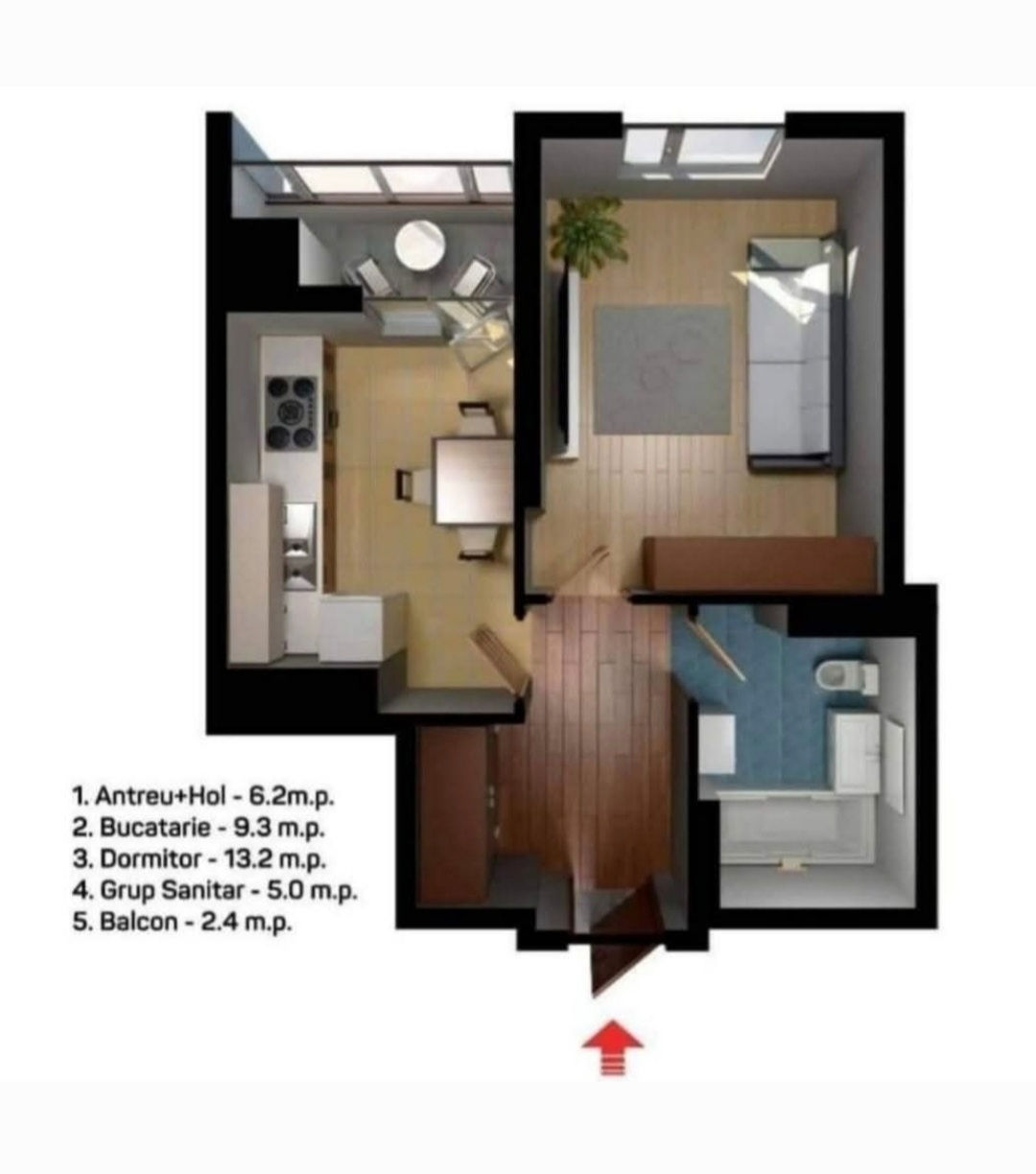 Apartament cu 2 camere,  Periferie,  Piatra Albă,  Ialoveni foto 3