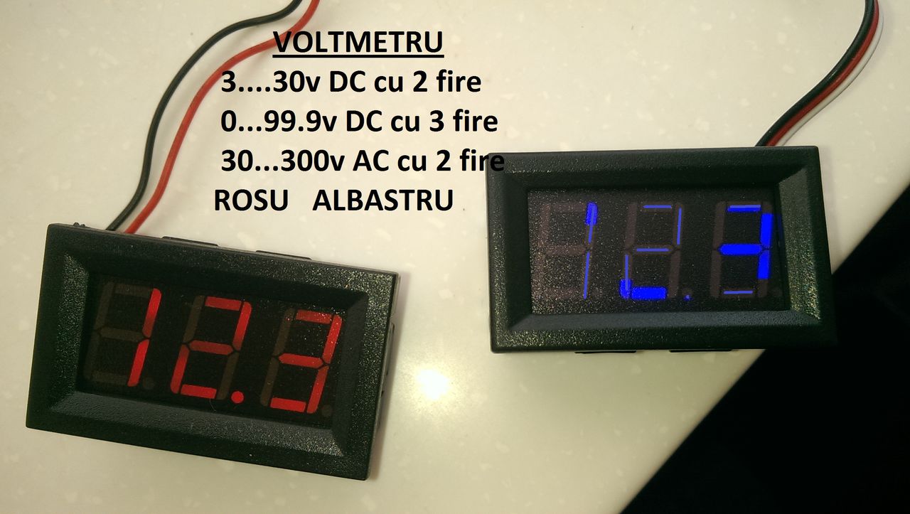 Волтметры амперметры часы термометры цифровые voltmetre ampermetre numerice,Радиодетали фото 3