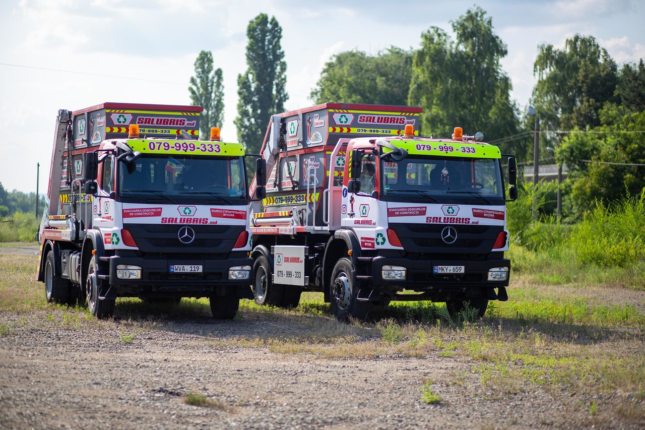 Evacuarea deseurilor de constructii - вывоз строительного мусора - бункер - Salubris. foto 4