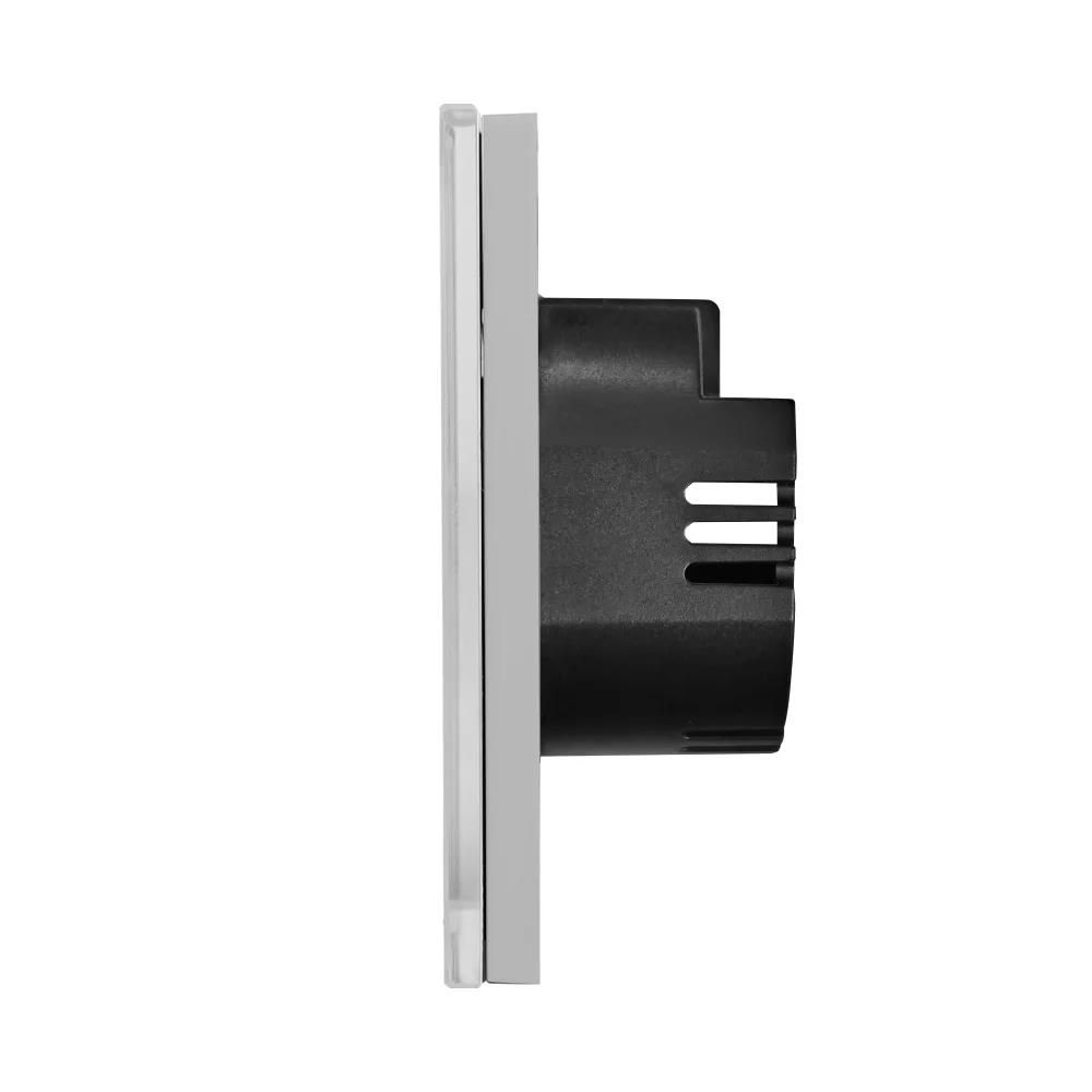 Intrerupator SUR 2 clape, 1way/fara neutral/3-300w/86x86mm/ Articol SCR201L-GY foto 2