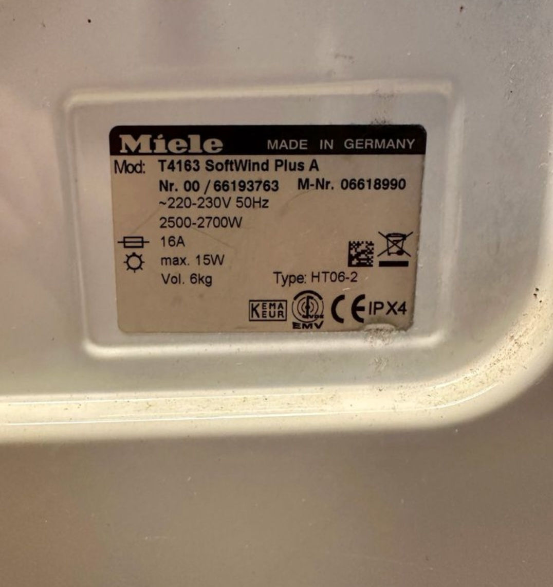Masina de uscat haine.  Miele T4163 foto 1