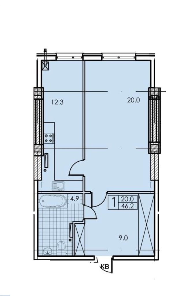 Apartament cu 1 cameră,  Râșcani,  Chișinău,  Chișinău mun. foto 2