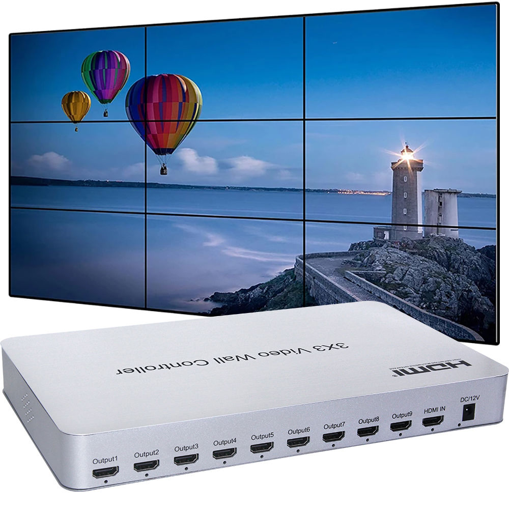Контроллер видеостены 3x3 Video Wall Controller HDMI