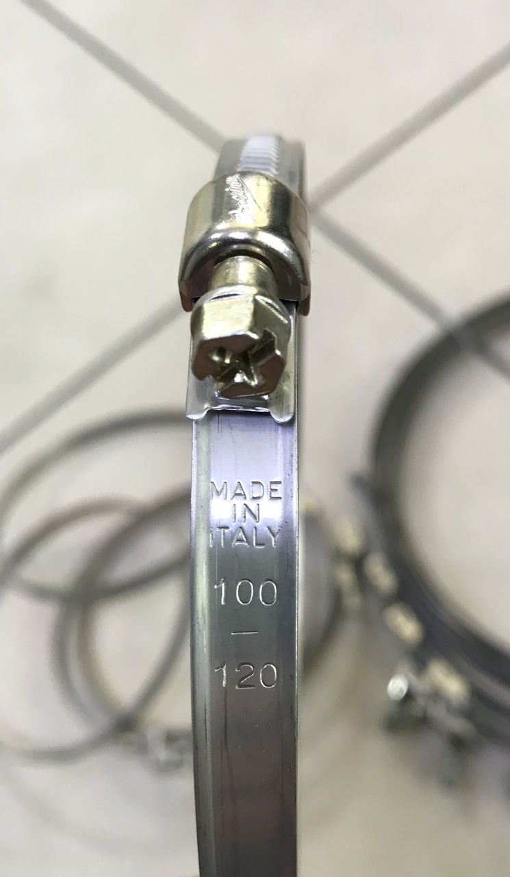 Хомуты из нержавейки made in Italy Coliere din inox made in Italy