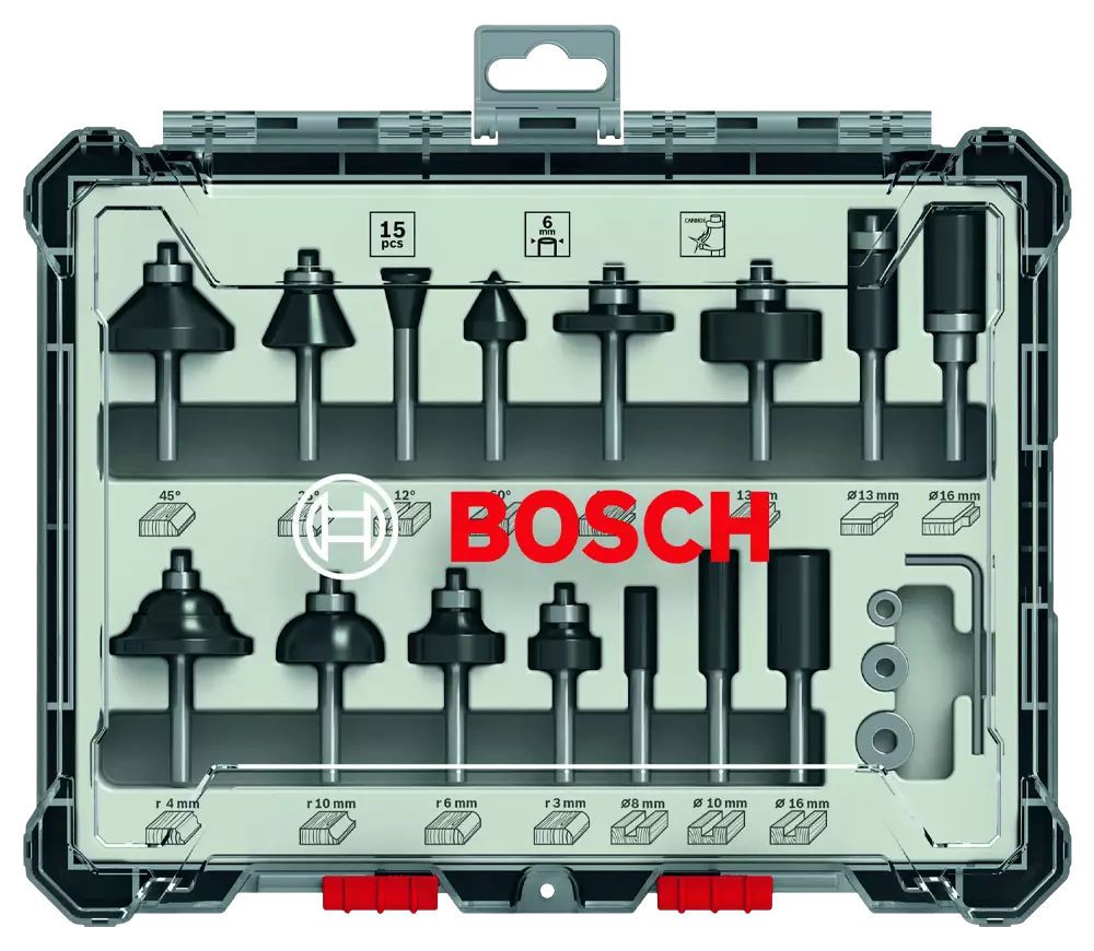 Set 15 freze pe lemn Bosch Ø6 mm/Ø8 mm - livrare, credit !!! foto 0