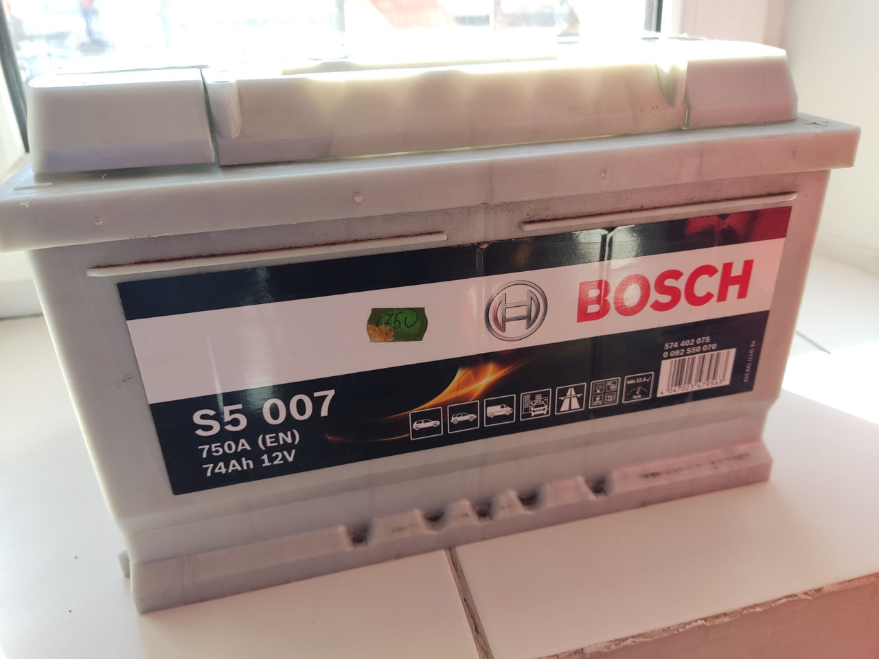 Продам аккумулятор Bosch S5 007 750A (EN) 74Ah 12V
