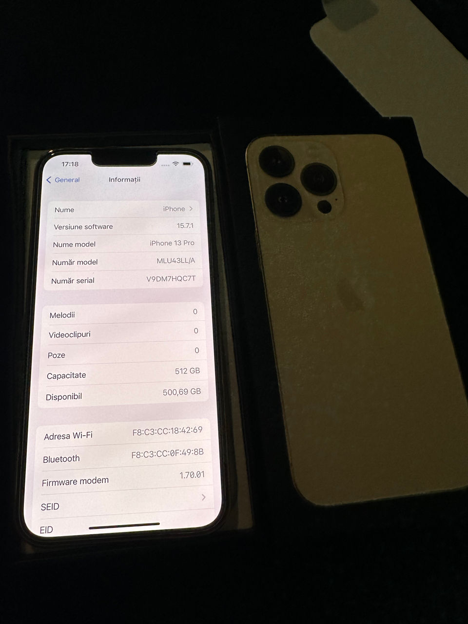 Iphone 13 Pro Gold 512 Gb ca nou