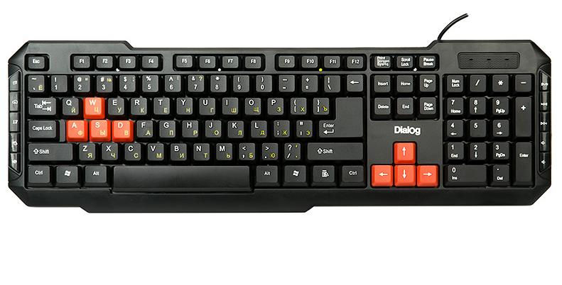 Multimedia keyboard Dialog Multimedia KM-015U Black-Red / Клавиатура / Tastatura foto 0